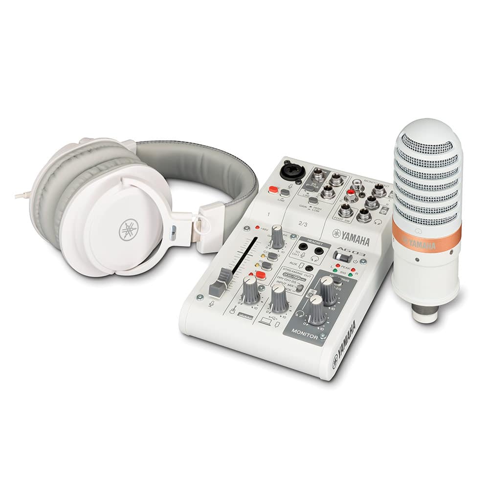 YAMAHA Pack de transmisión en vivo 3 canales AG03MK2 White - Yamaha - Sonido y Consolas