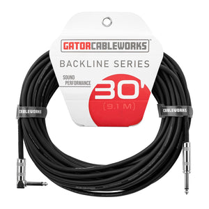 GATOR Cableworks GCWB-INS-30RA Backline Series 9mts recto a angulado - Cables y Conectores
