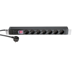 K&M 28674 Caja de enchufes 7 sockets para rack (Hecho en Alemania) - Atriles