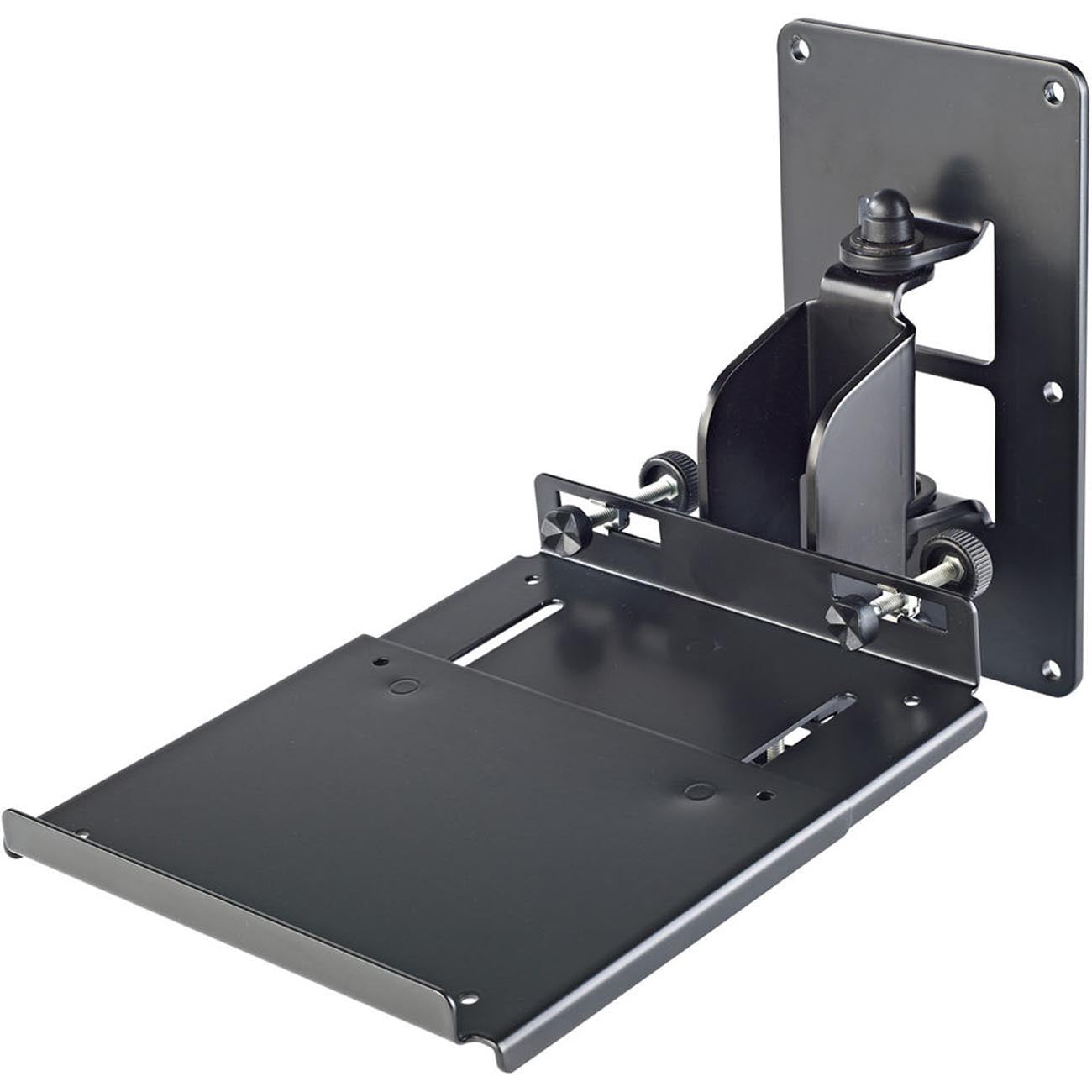 K&M 24171 Soporte de Parlante con bandeja Negro (unidad) - Atriles