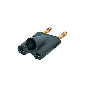 REAN NYS508-B Plug Banana Dual Negro contactos oro - Cables y Conectores