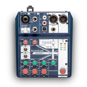 SOUNDCRAFT Notepad 5 Mixer analogo con USB record - Sonido y Consolas