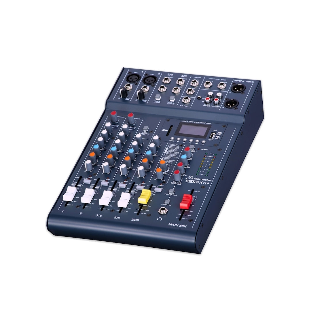 STUDIOMASTER CLUB XS6 6 entradas con DSP & USB/SD/BT - Sonido y Consolas