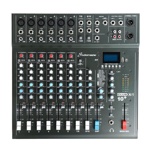 STUDIOMASTER CLUB XS10R 10 entradas Mixer con USB/SD/BT (Sistema de Rack) - Sonido y Consolas