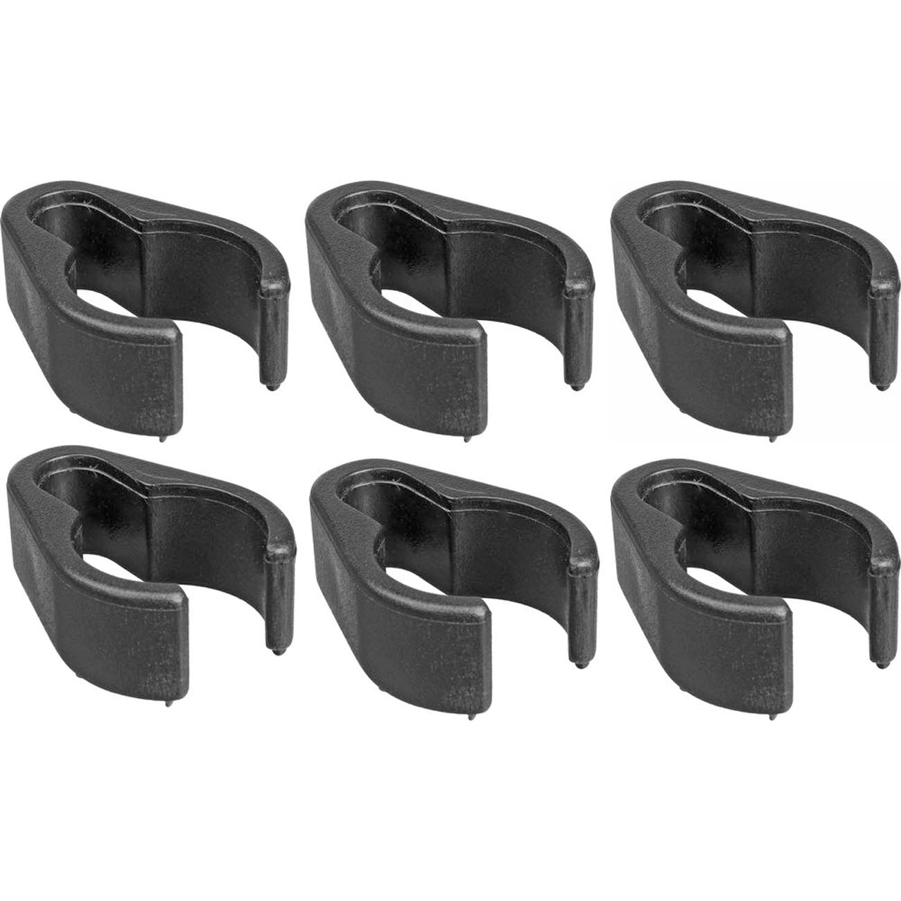 WINDTECH CC-6 clip sujeta cables para atril 6 pcs Negro - Atriles