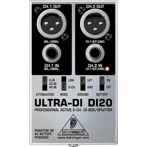BEHRINGER DI-20 Caja Directa activa 2 canales - Sonido y Consolas
