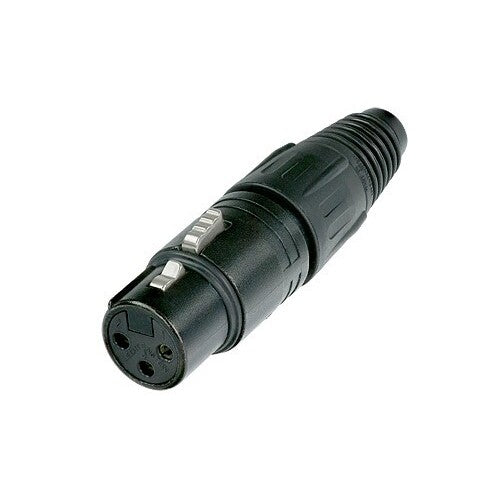NEUTRIK NC3FX-BAG XLR hembra negro 3 pines (producto descontinuado) - Cables y Conectores