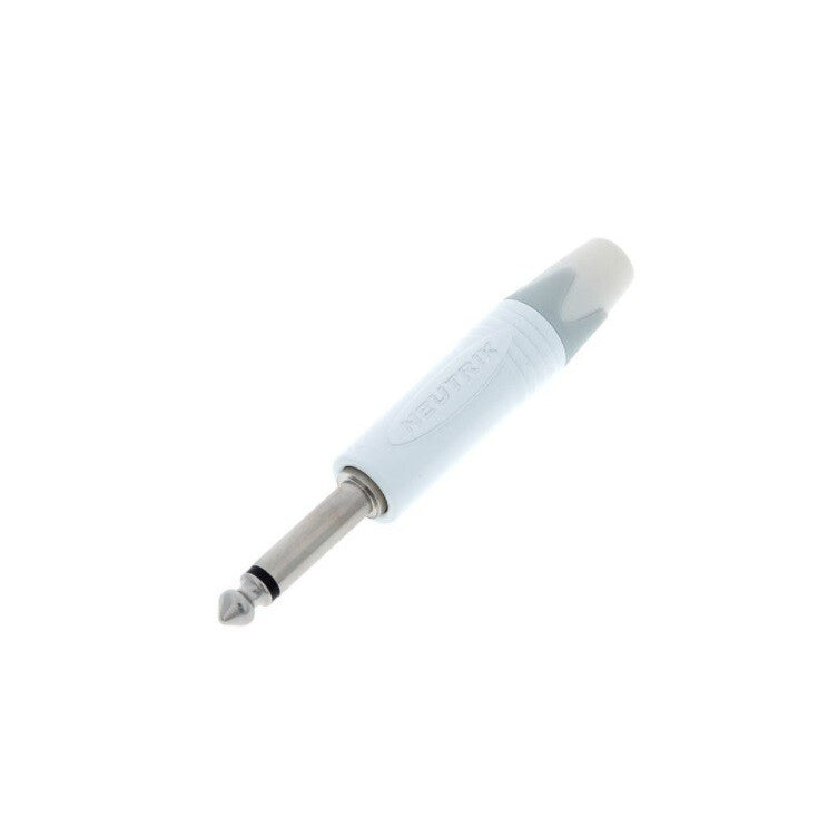 NEUTRIK NP2X-WT Plug Volante Mono BLANCO 1/4" Metálico - Cables y Conectores