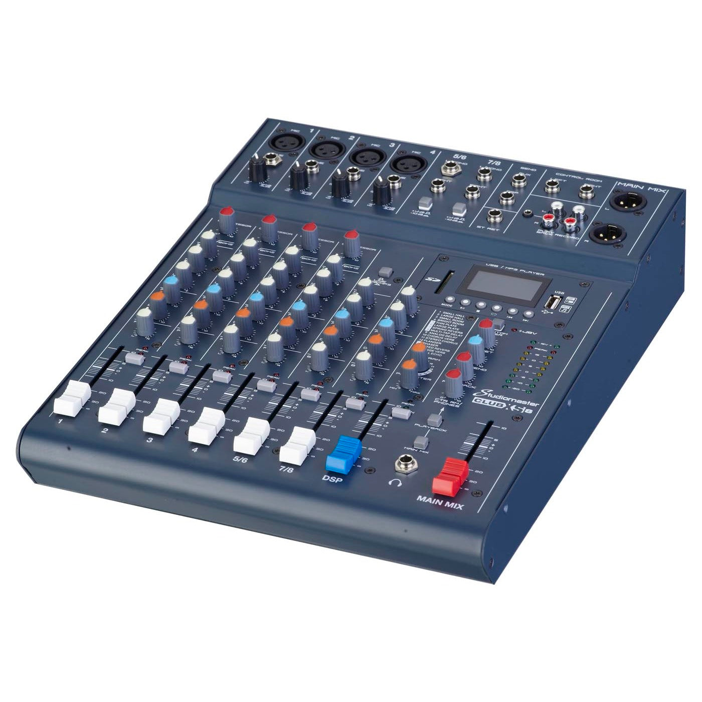 STUDIOMASTER CLUB XS8 8 entradas con DSP & USB/SD/BT - Sonido y Consolas