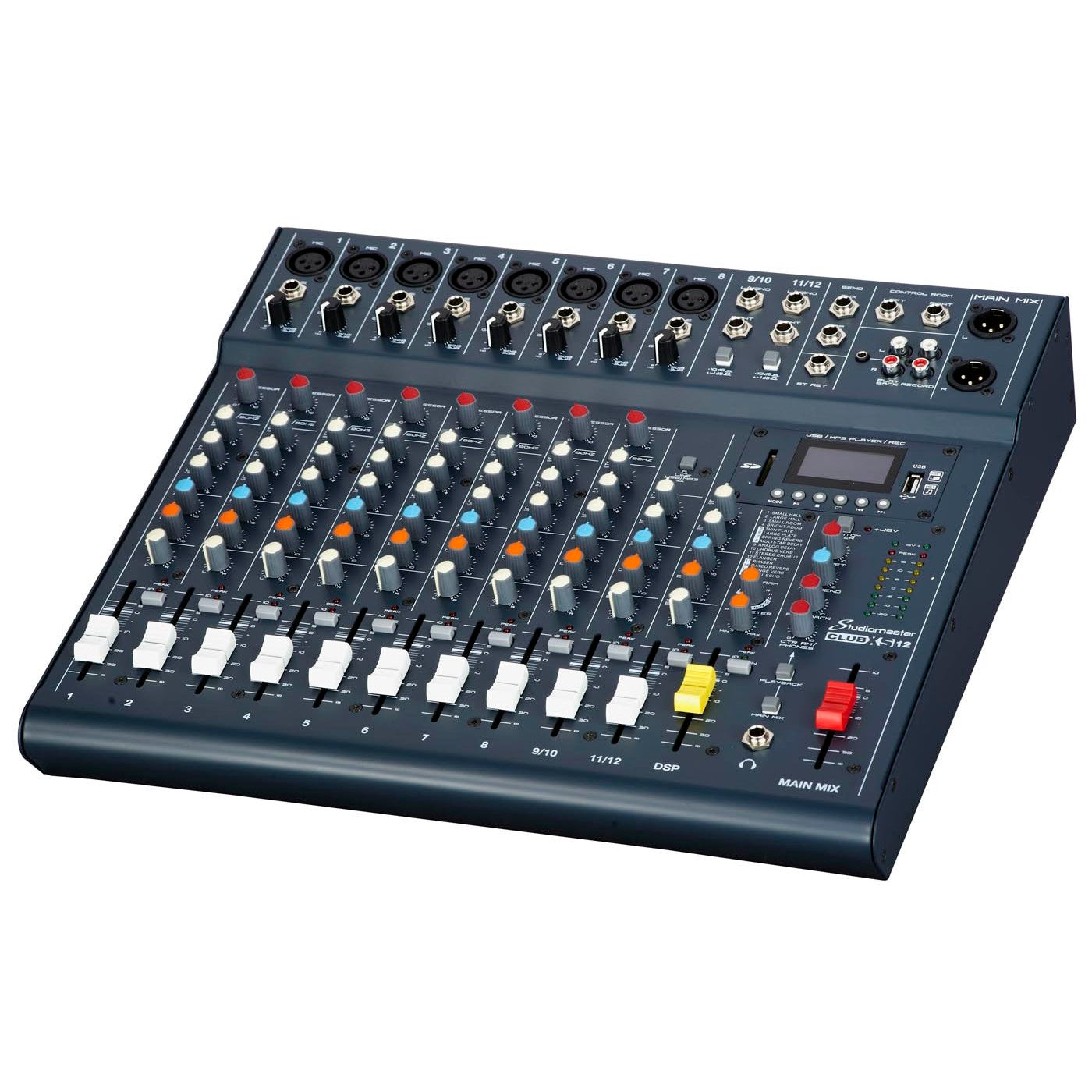 STUDIOMASTER CLUB XS12+ 12 entradas con DSP & USB/SD/BT - Sonido y Consolas
