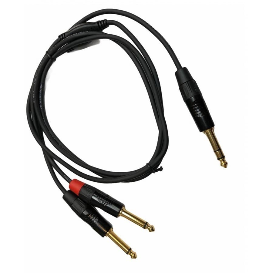 REAN Cable NRA-140-0160-015 cable 2 Plug Mono a 1 Plug stereo 1,5MT (Insert) - Cables y Conectores