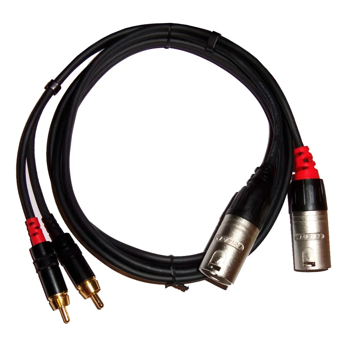 REAN Cable NRA-140-0110-015 Cable stereo xlr/M-RCA 1.5mt - Cables y Conectores
