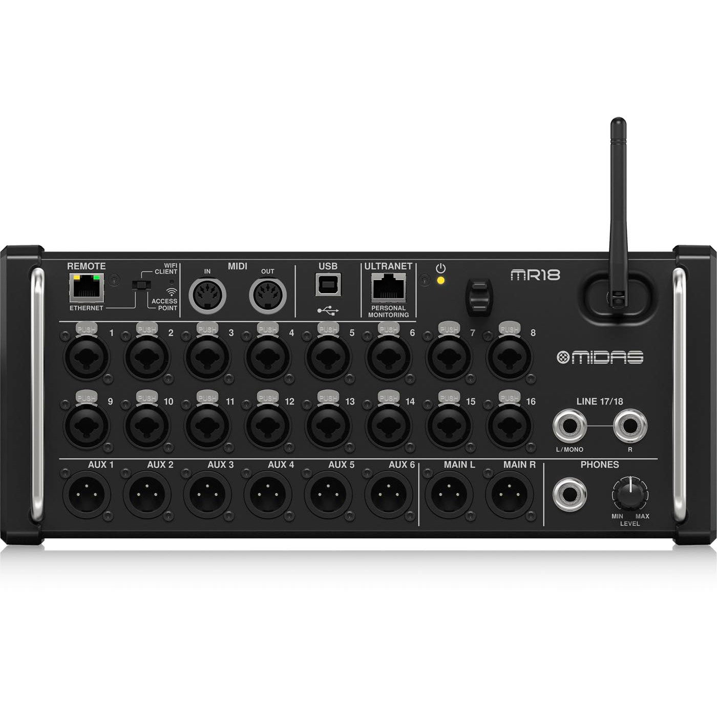 MIDAS MR18 Mixer Digital de Rack 18 canales | Audio Systems Music