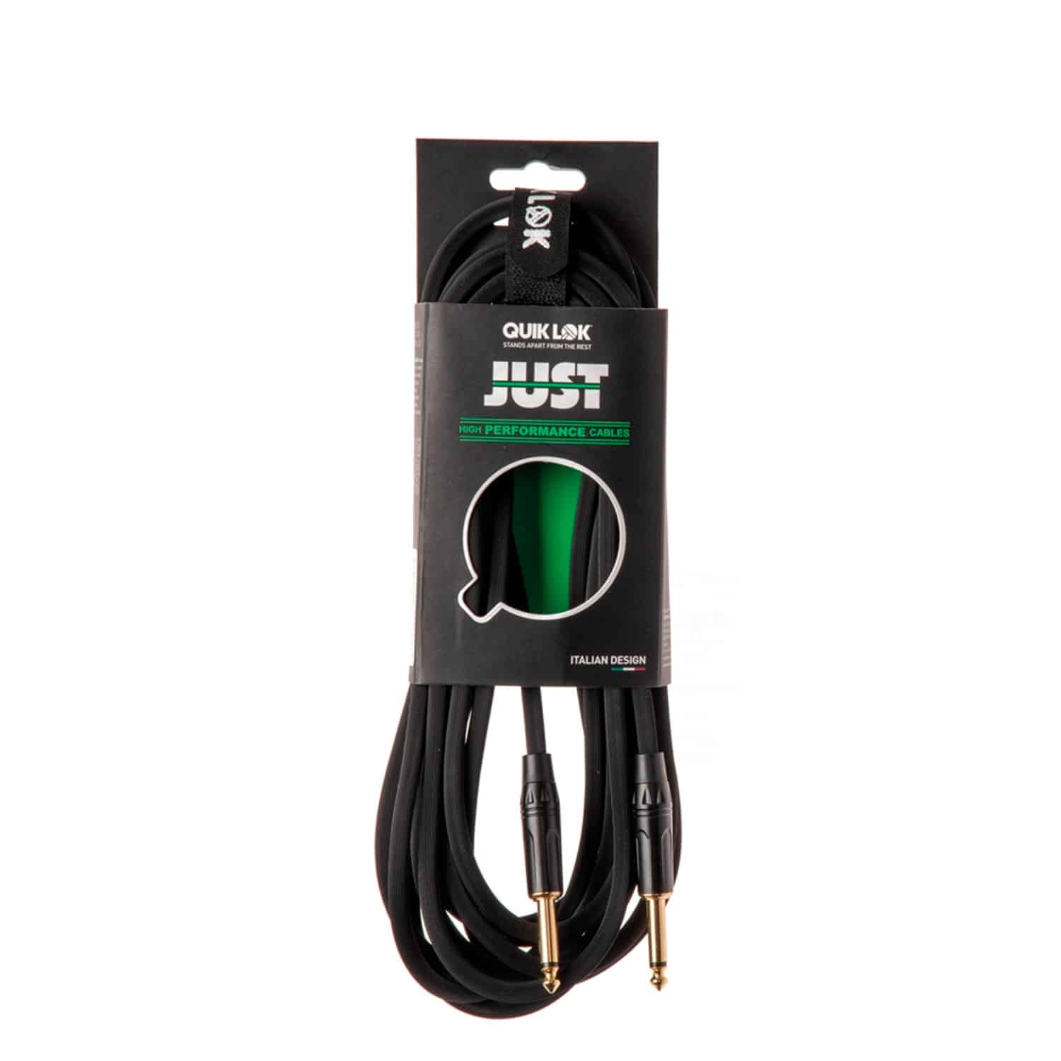 QUIKLOK Cable para instrumento Mono Jack Negro 3 Metros - Quiklok - Guitarras