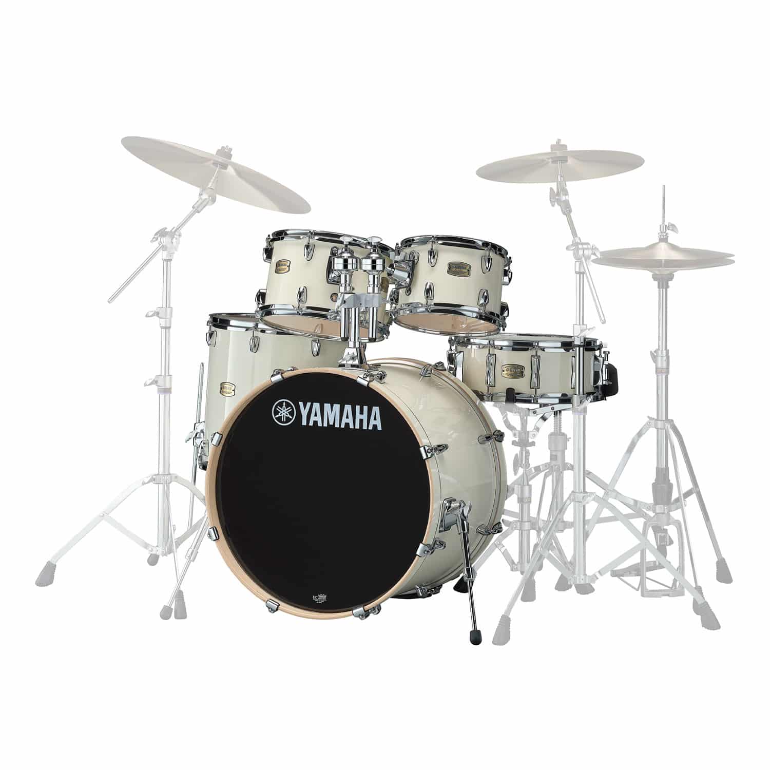 YAMAHA Set Bateria Stage Custom Birch con bombo 22" Classic White - Yamaha - Batería y Percusión