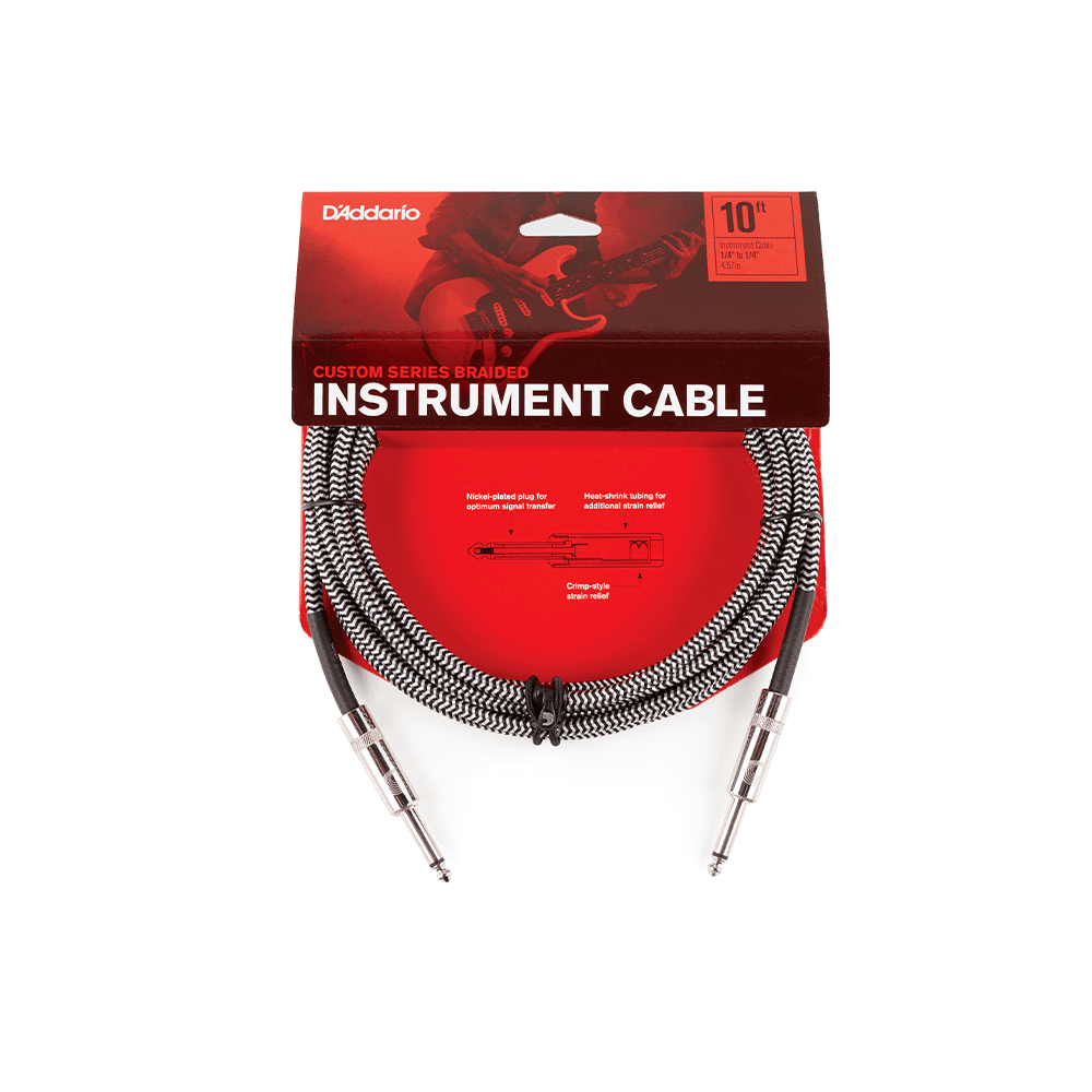 DADDARIO Cable Instrumento trenzado Gris 4.5 Mts PW-BG-15BG - Daddario - Guitarras