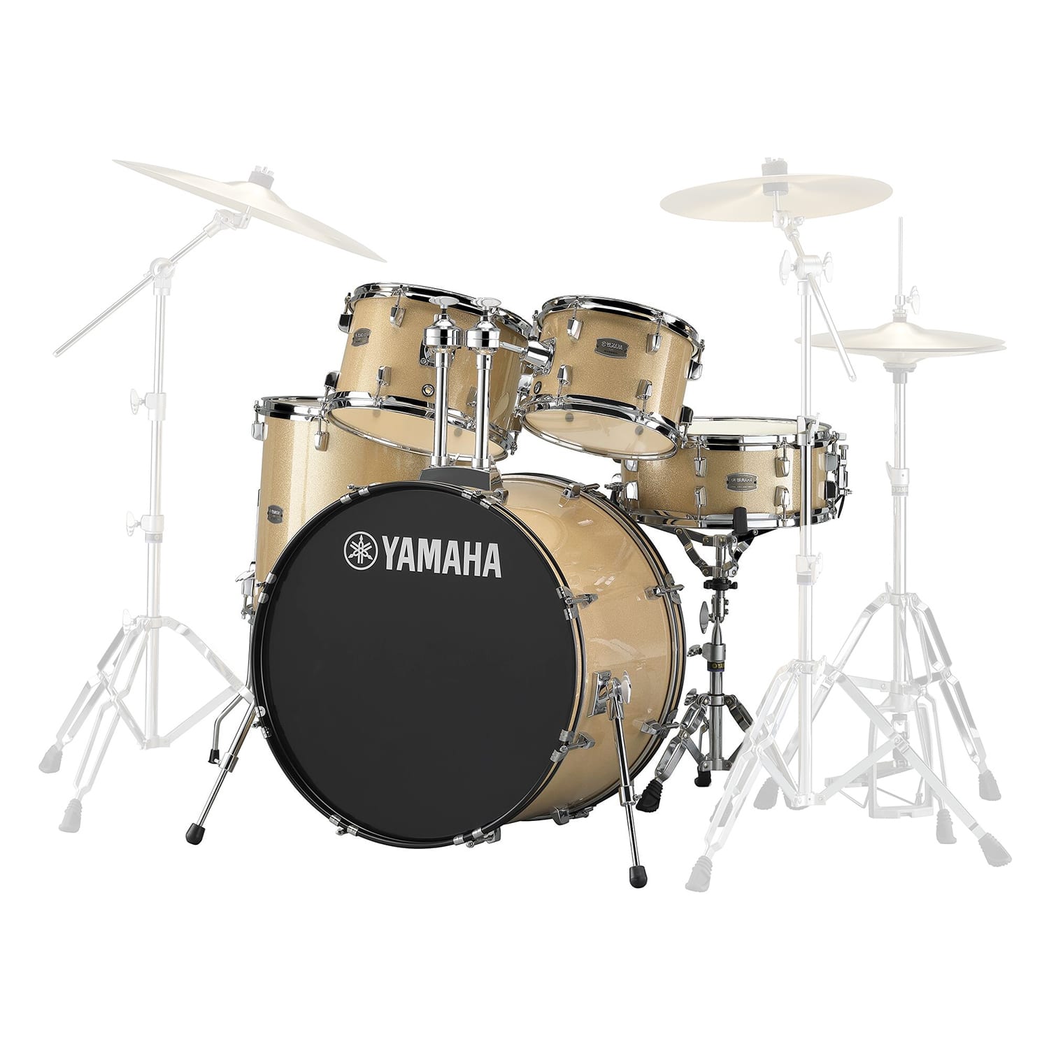 YAMAHA Shell pack 5 piezas bombo 22" Rydeen RDP2F5 Champagne Glitter - Yamaha - Batería y Percusión