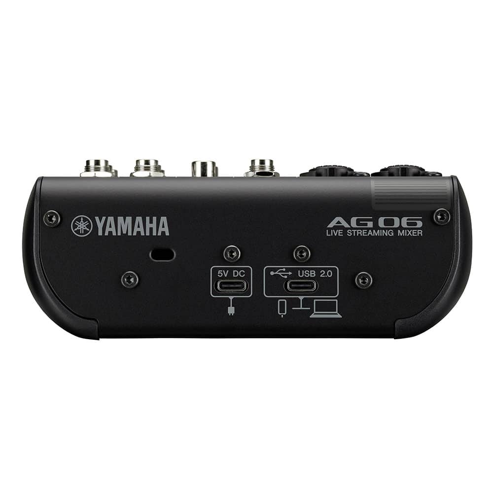 YAMAHA Mezclador para transmisión en vivo 6 canales AG06MK2 Black -…