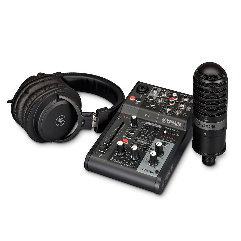 YAMAHA Pack de Transmisión en vivo 3 canales AG03MK2 Black - Yamaha - Sonido y Consolas