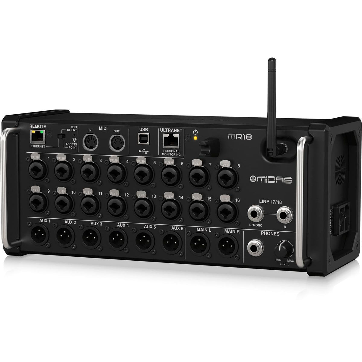 Midas File Rack MIDAS MR18 Mixer Digital de Rack 18 canales | Audio Systems Music ...