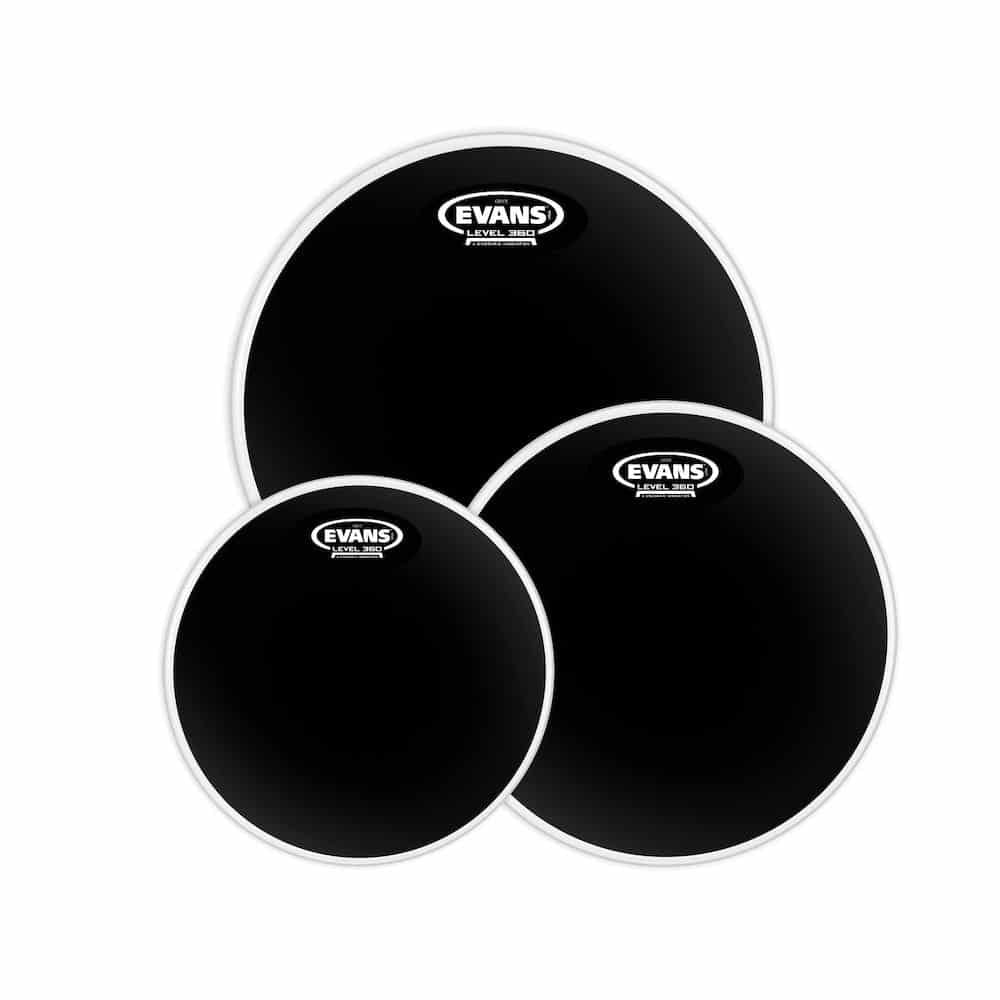 EVANS Set de Parches Black Chrome Tompack, Fusion (10", 12", 14") - Evans - Batería y Percusión