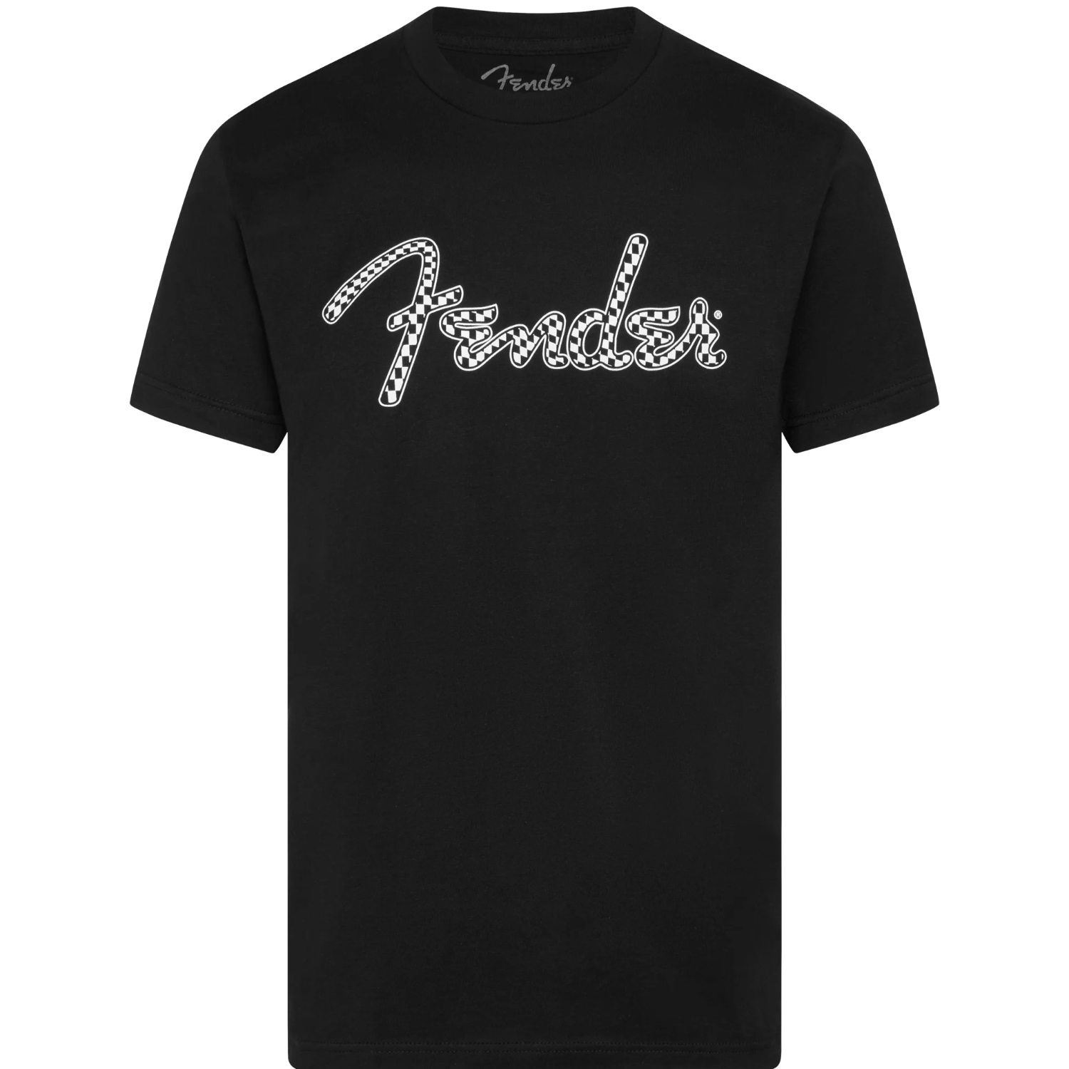 Fender 9192411306 BW Checkerboard Logo Polera. Black  S