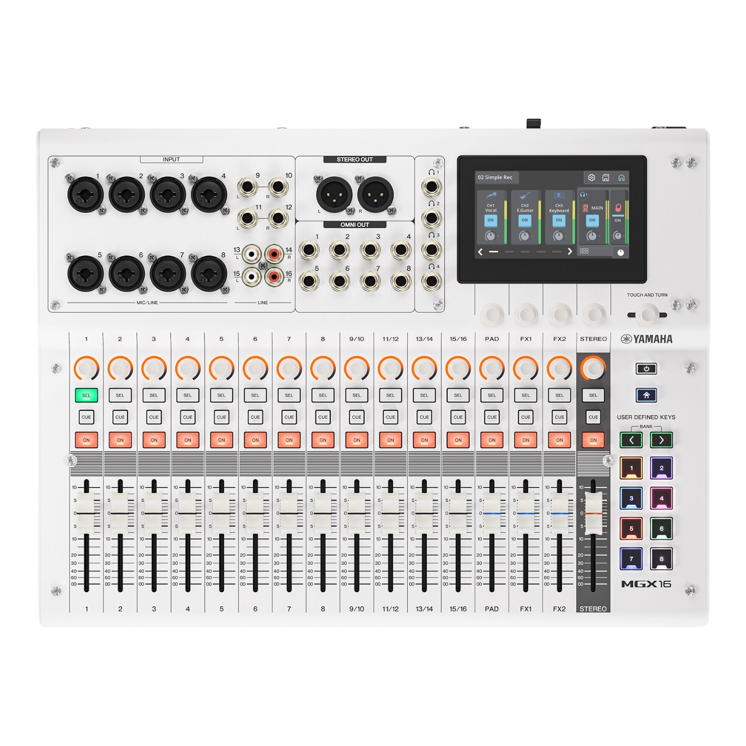 Yamaha MGX16 White Consola Digital 22 canales
