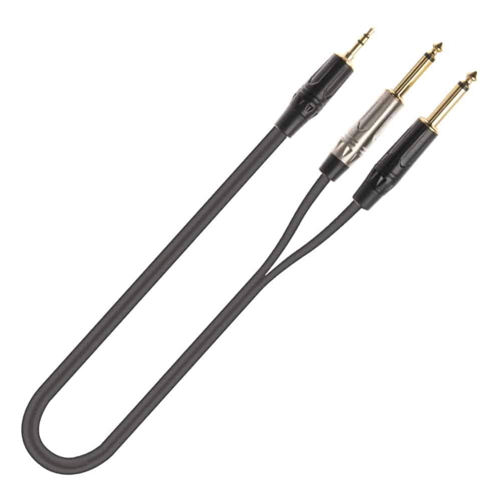 QUIKLOK Cable de Audio Minijack Estéreo - 2 X Jack Mono 3 M - Quiklok - Cables y Conectores