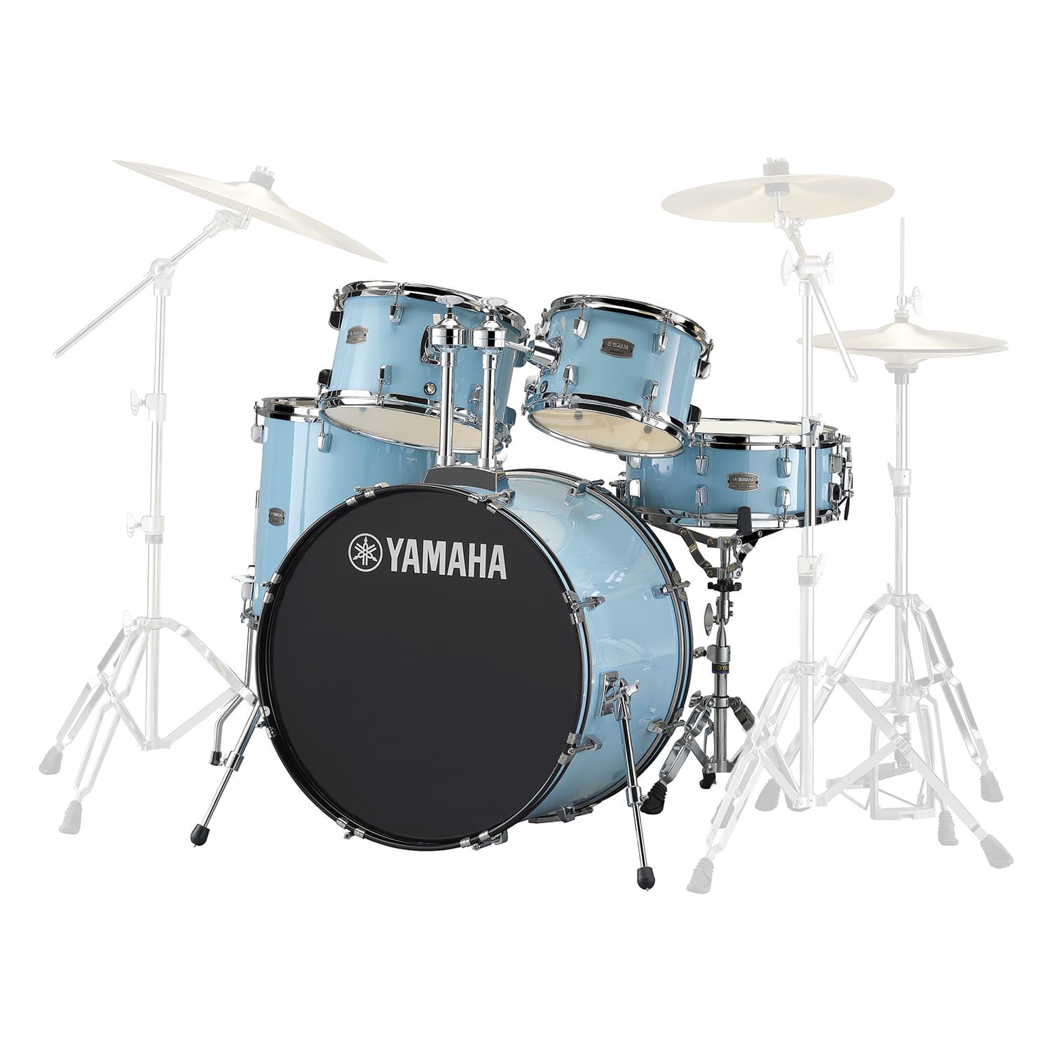 YAMAHA Shell pack 5 piezas bombo 22" Rydeen RDP2F5 Gloss Pale Blue - Yamaha - Batería y Percusión