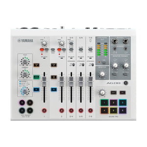 YAMAHA Mezclador de Transmisión en Vivo AG08 White - Yamaha - Sonido y Consolas