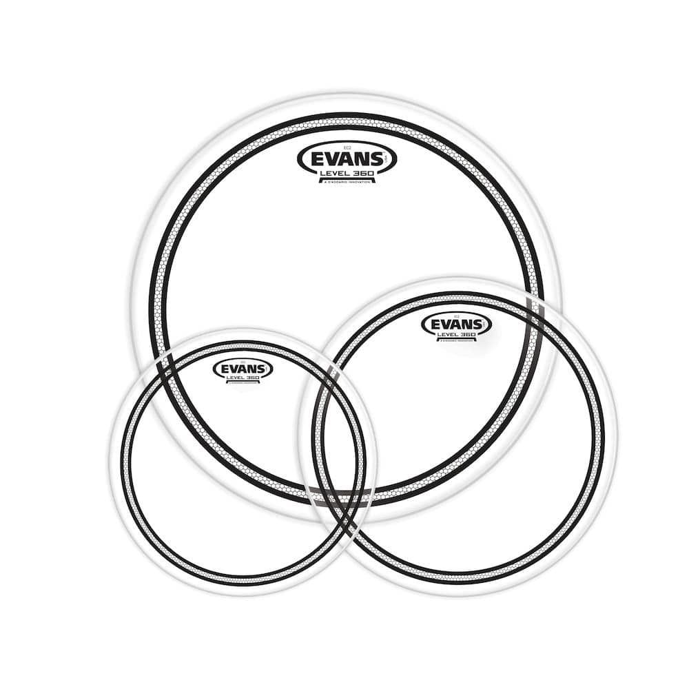 EVANS Set de Parches EC2 Tompack, Clear, Standard (12", 13", 16") - Evans - Batería y Percusión
