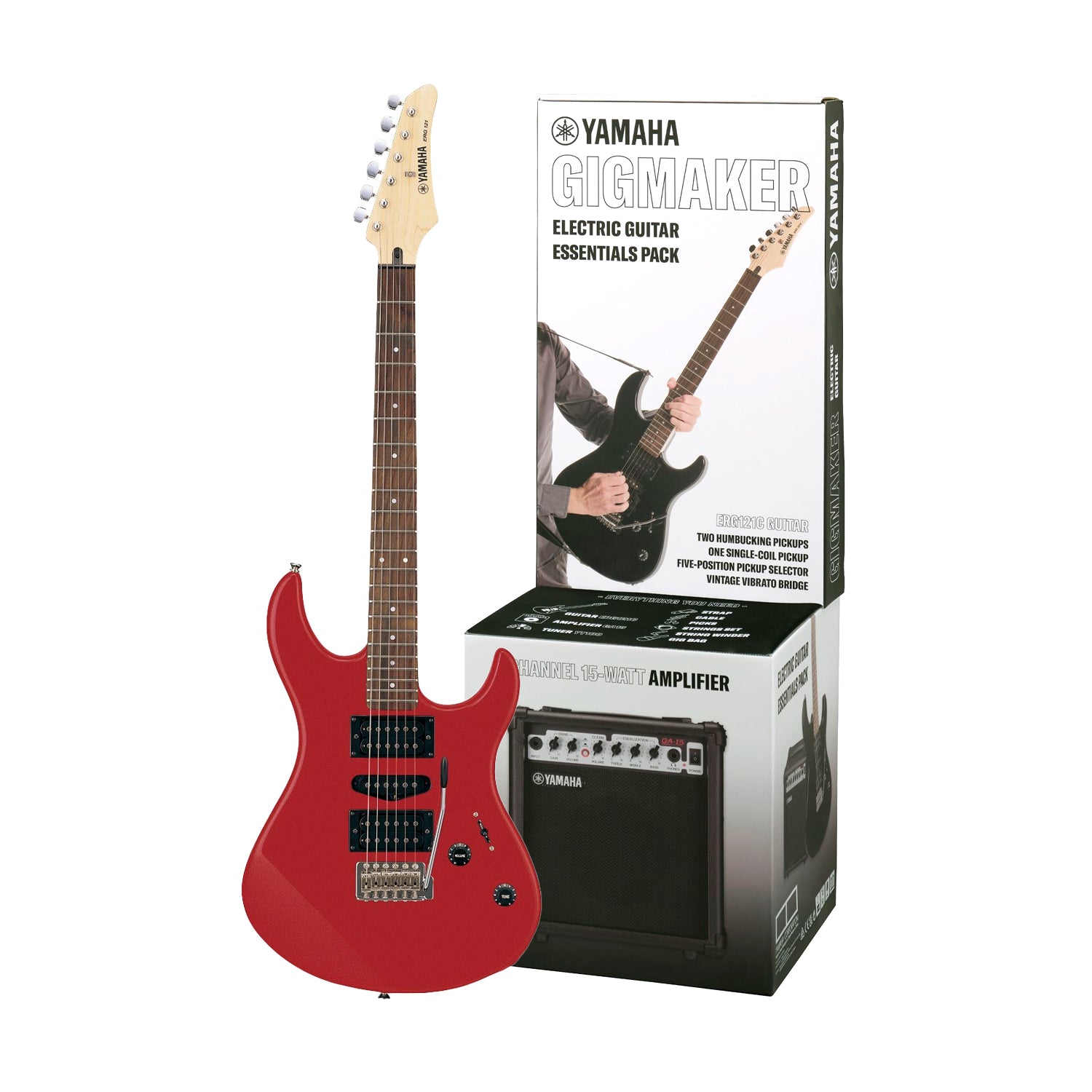 YAMAHA Pack guitarra electrica amplificador y accesorios ERG121GPII - Sonido y Consolas