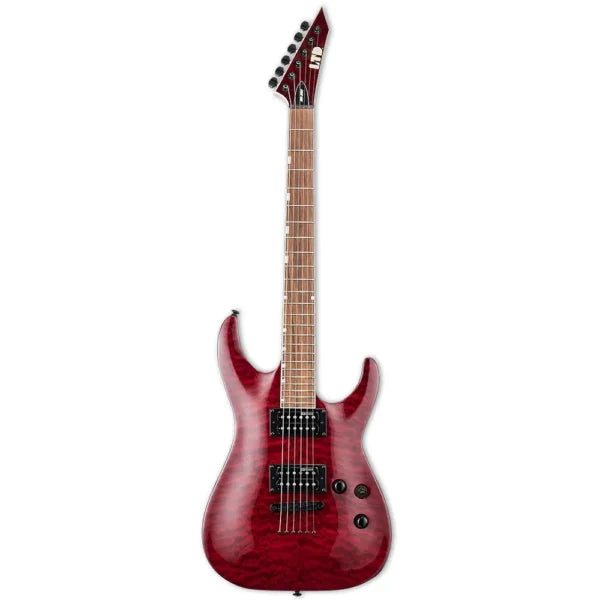LTD Guitarra Eléctrica LTD MH-200QM NT See Thru Black Cherry - Guitarras